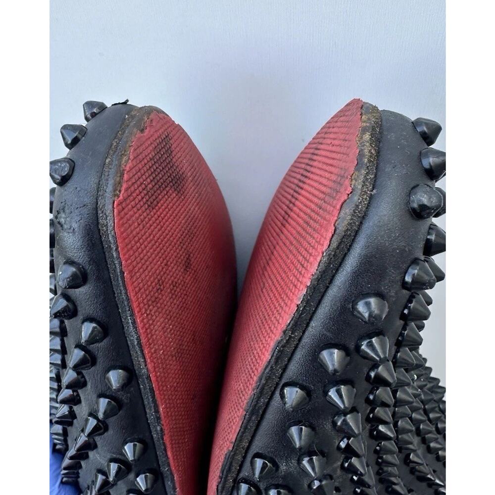 Christian Louboutin Loafers Mens Rollerboy Spikes Flat Velours Black Size 41.5 - Picture 3 of 16